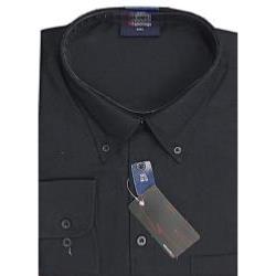   ESPIONAGE Cotton rich Long Sleeve shirt BLACK 2 - 8XL (18 - 24" Collar)