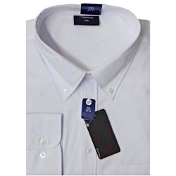    ESPIONAGE Cotton rich Long Sleeve shirt WHITE 2 - 8XL (18 - 24" Collar)