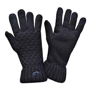 RAGING BULL KNITWEAR - CABLE KNIT GLOVES - NAVY