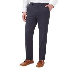 SALE - SKOPES PADSTOW CASUAL COTTON CHINO WITH ACTIVE STRETCH WAIST  NAVY 44 - 60"R