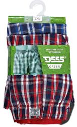 D555 Woven Cotton Boxers PACK OF TWO -  CHECK PLAID 2 - 8XL