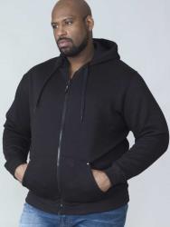 Duke Kingsize ROCKFORD Full Zip Hooded Sweatshirt CANTOR BLACK 3 - 8XL