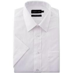 Double Two Non-Iron Cotton Rich Short Sleeve Shirt WHITE