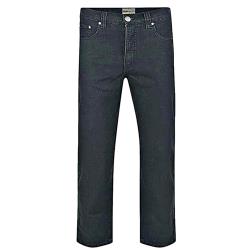 KAM Big Man's  Stretch Jeans - BLACK  40 - 70" S/R