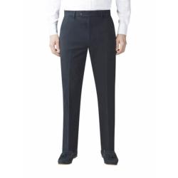 SKOPES CLASSIC COTTON FLAT FRONT CHINO TROUSERS CLOVELLY NAVY 44 - 62"R